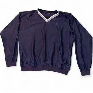 Classic V-Neck Sweater in Deep Blue